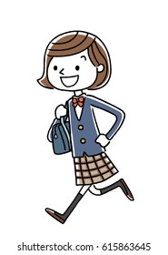 Female student: Run