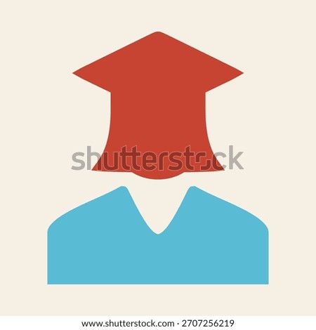 Female Student smart trendy vector fascinating amazing design useful Illustration colorful background.eps