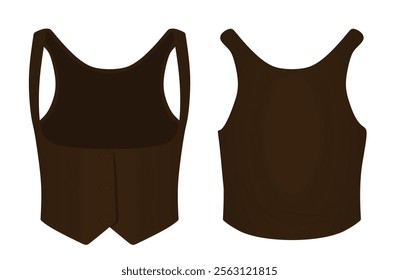 Female suit vest. vector illustration