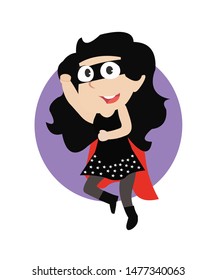 female superhero vector illustration design