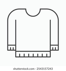 Female sweater icon set. vector illustration.