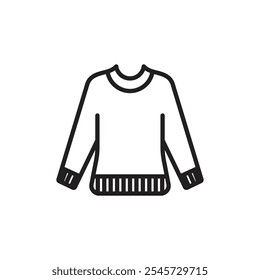 Female sweater icon Simple thin outline