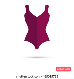 Female swimsuit color flat icon