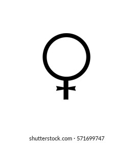 female symbol icon. flat design