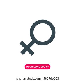 Female symbol icon vector