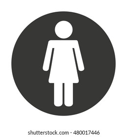 female symbol isolated icon vector illustration design