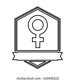 female symbol isolated icon vector illustration design