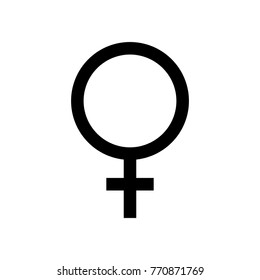 Female symbol. Vector illustration