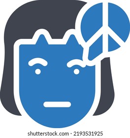 female talk Vector illustration on a transparent background.Premium quality symbols.Glyphs vector icon for concept and graphic design.