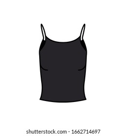 Female tank shirt icon. Tank shirt symbol modern, simple, vector, icon for website design, mobile app, ui. Vector Illustration