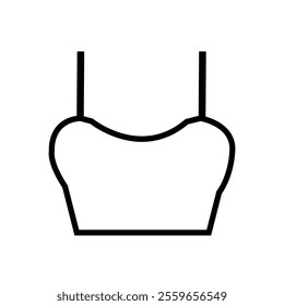 Female Tanktop Icon With White Background