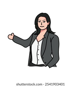 Female teacher or a business person

