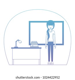 female teacher in classroom