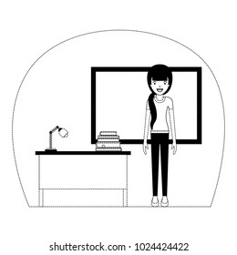 female teacher in classroom
