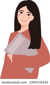 Female Teacher Education Academic Speech Illustration Graphic Cartoon Art