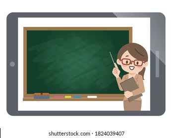 黒板 先生 日本人 のイラスト素材 画像 ベクター画像 Shutterstock