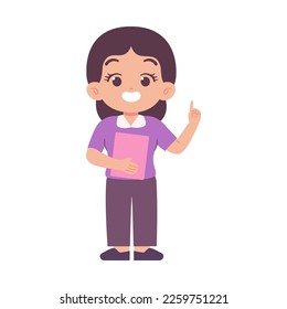 Female teacher teaching In classroom