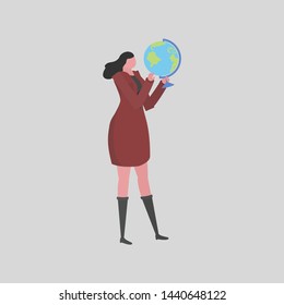 Female teachers activities in class 