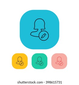 Female text user icon