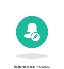Female text user icon