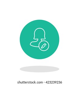 Female text user icon