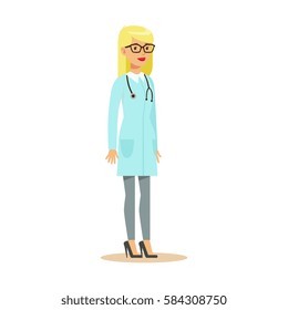Female Therapist Doctor Wearing Medical Scrubs Uniform Working In The Hospital Part Of Series Of Healthcare Specialists