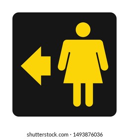 Female toilet icon. toilet sign. EPS 10