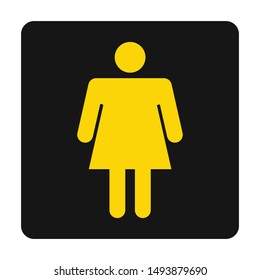 Female Toilet sign. Vector illustration