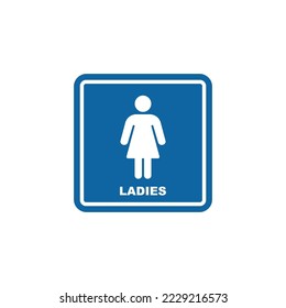 Female toilet symbol icon vector