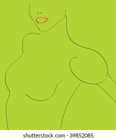 female  torso detail