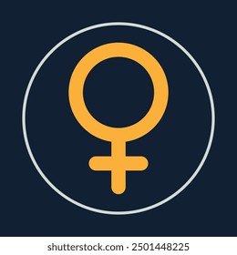 Female trendy icon deceptive abstract vector illustration colorful artwork beautiful design.eps