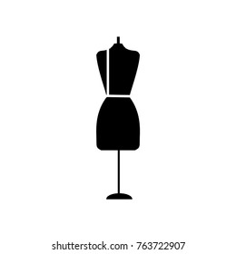 female trunk dummy, on white background, vector illustrator