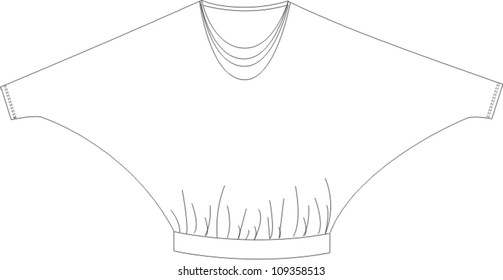 Female t-shirt (blouse)