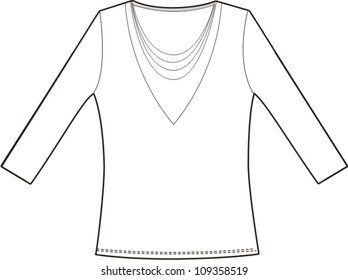 Female t-shirt (blouse)