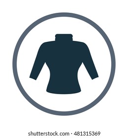 Female turtleneck icon