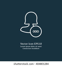 Female type user icon