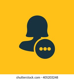 Female type user icon
