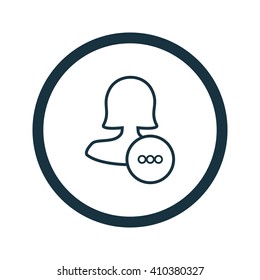 Female type user icon
