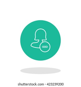 Female type user icon