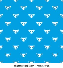 Female underwear pattern repeat seamless in blue color for any design. Vector geometric illustration
