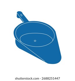Urinario femenino para el diseño de Ilustración vectorial del icono postrado en cama