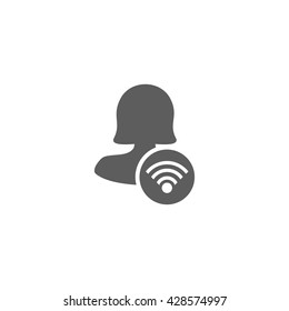 Female User Connection Icon