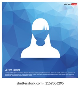 Female User Icon - Free vector icon