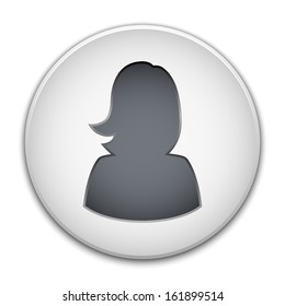 Female user icon vector