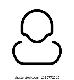 Icono De Usuario Femenino Símbolo De Diseño Ilustración