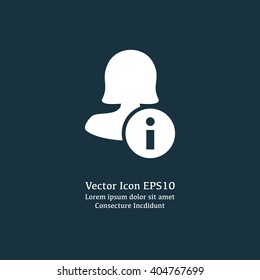 Female user info icon