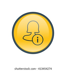Female user info icon