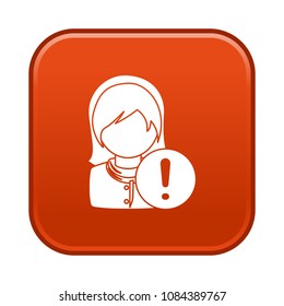 female user warning