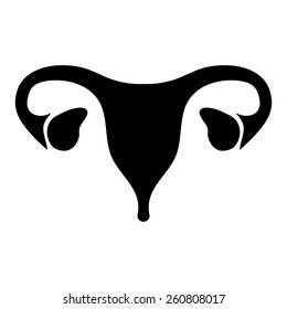 Female uterus icon
