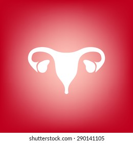 Female uterus icon.